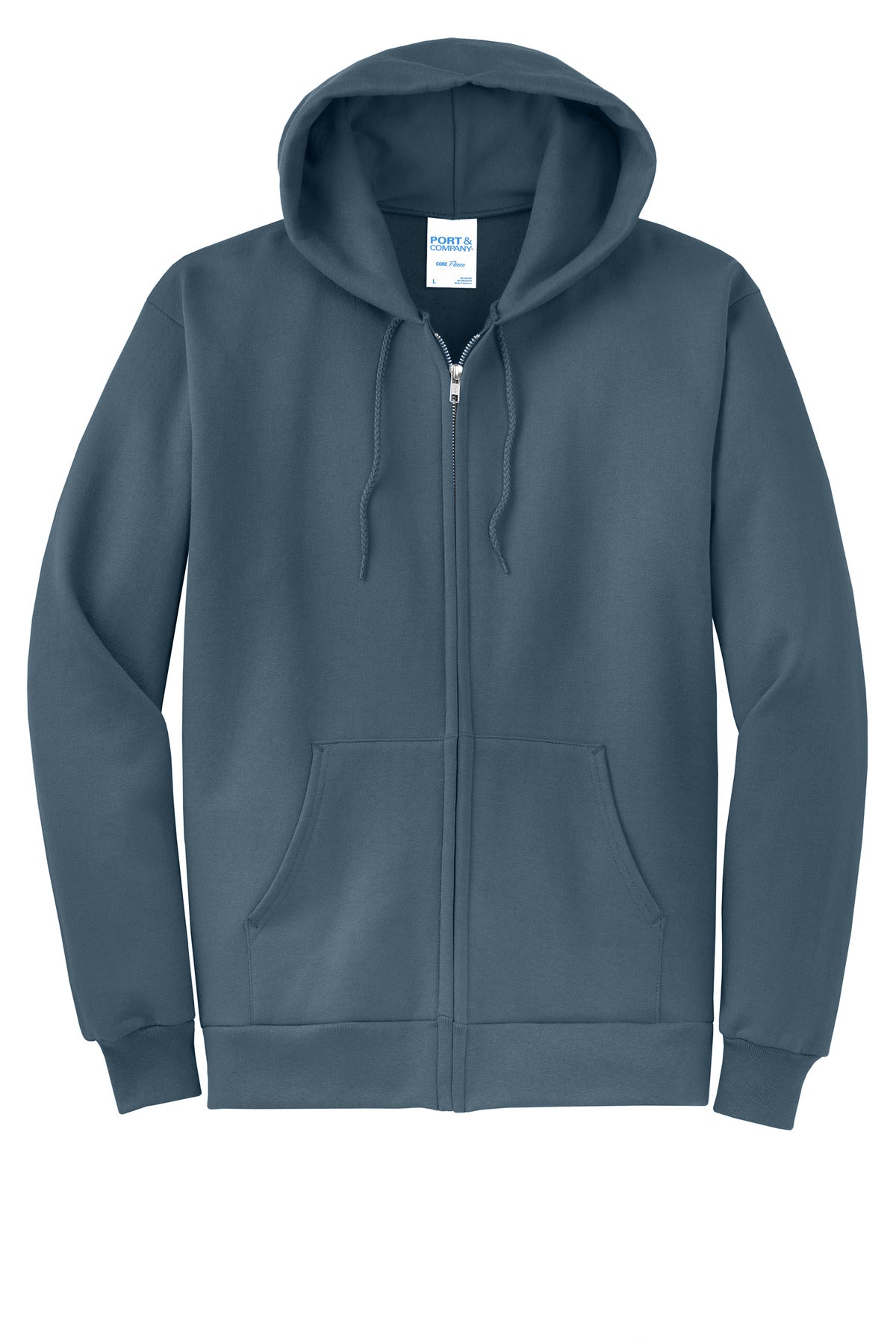 Port & Co® Core Fleece Full-Zip Hooded Sweatshirt. PC78ZH