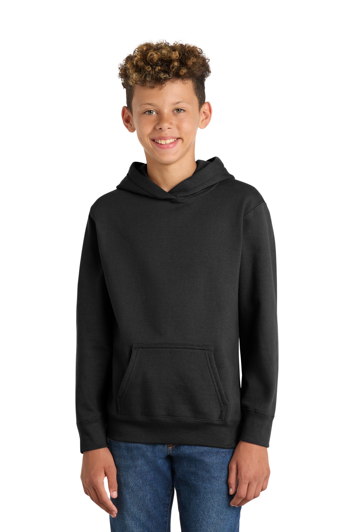 Port & Co® Youth Fan Favorite Fleece Pullover Hooded Sweatshirt. PC850YH
