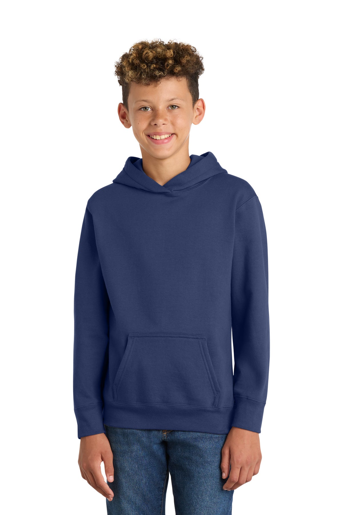 Port & Co® Youth Fan Favorite Fleece Pullover Hooded Sweatshirt. PC850YH