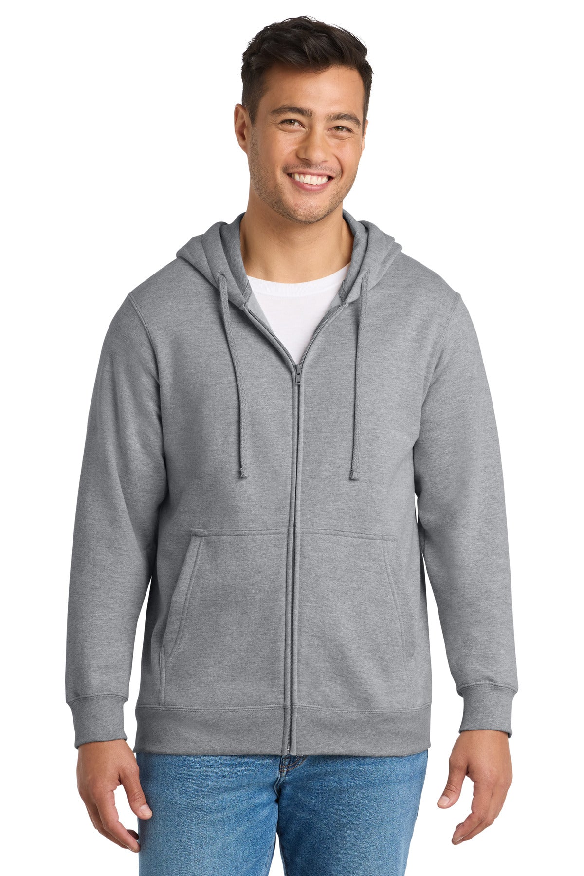 Port & Co® Fan Favorite Fleece Full-Zip Hooded Sweatshirt. PC850ZH