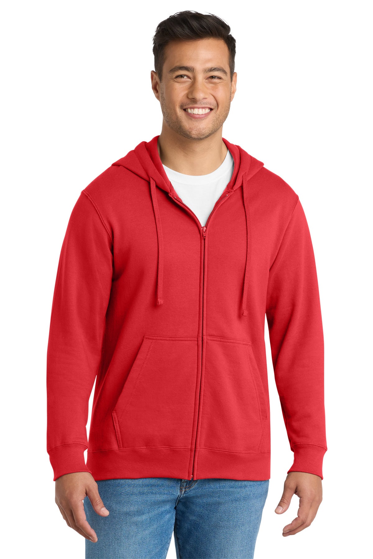 Port & Co® Fan Favorite Fleece Full-Zip Hooded Sweatshirt. PC850ZH