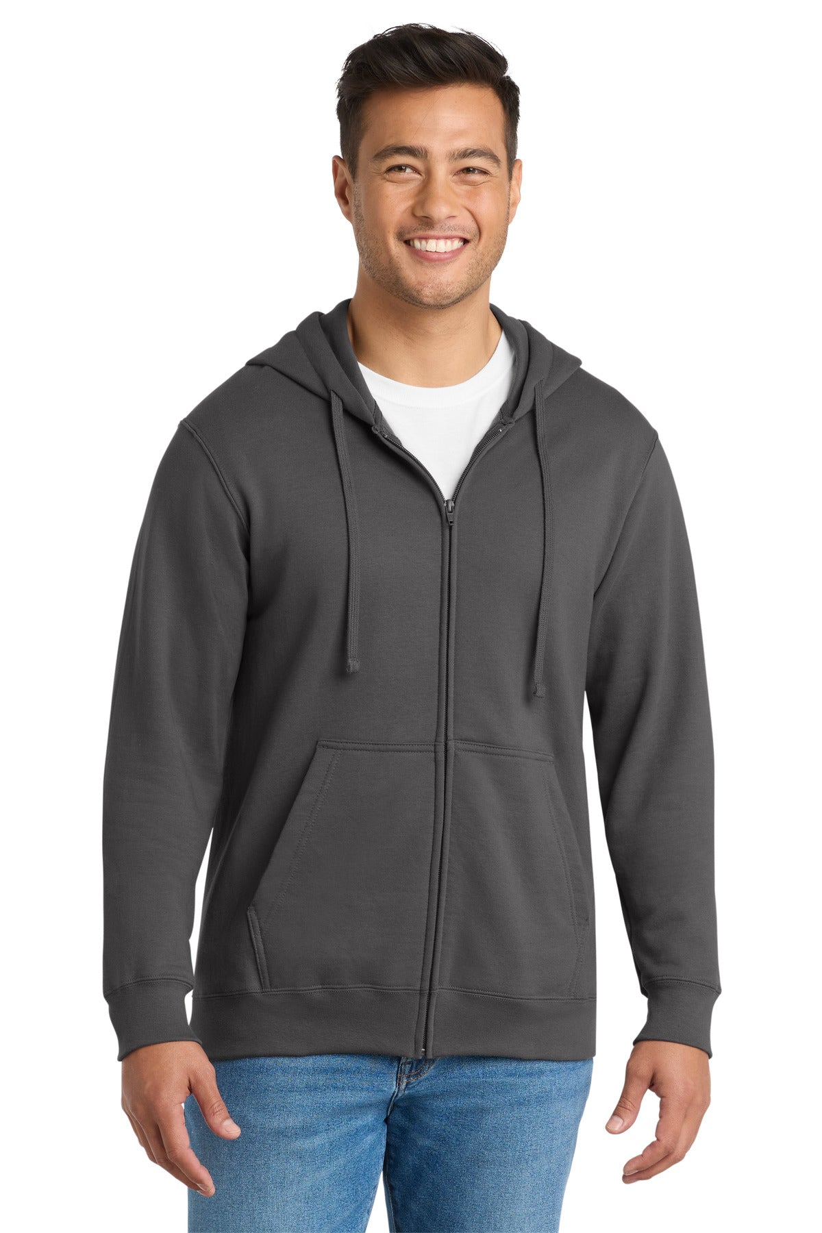 Port & Co® Fan Favorite Fleece Full-Zip Hooded Sweatshirt. PC850ZH
