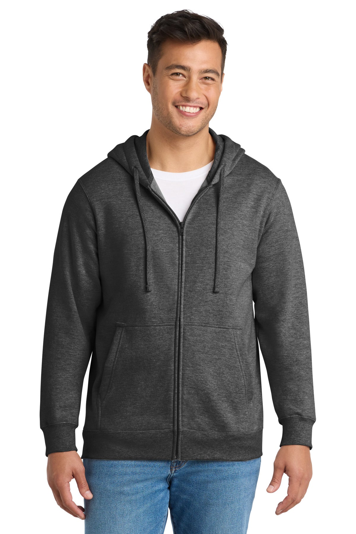 Port & Co® Fan Favorite Fleece Full-Zip Hooded Sweatshirt. PC850ZH