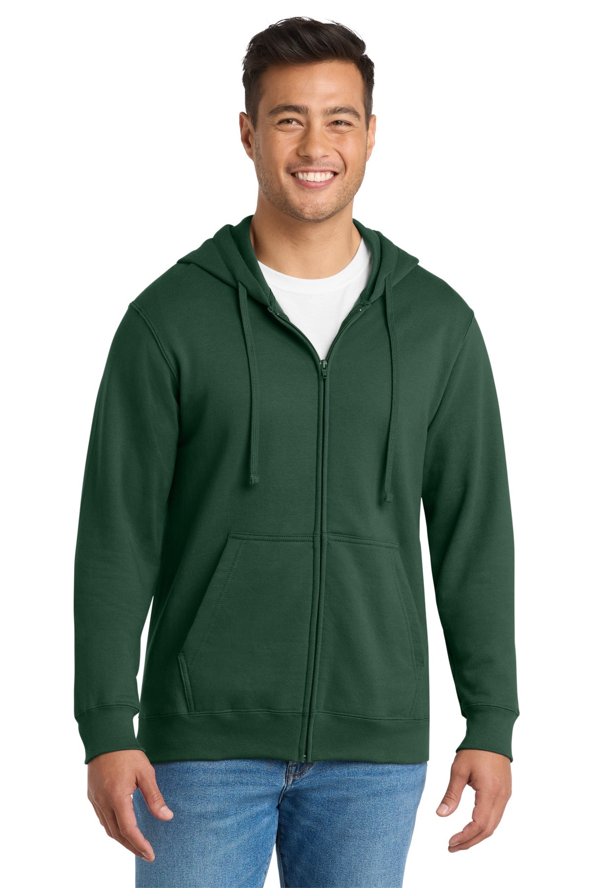 Port & Co® Fan Favorite Fleece Full-Zip Hooded Sweatshirt. PC850ZH