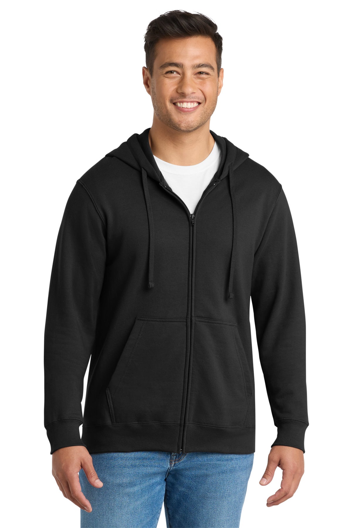 Port & Co® Fan Favorite Fleece Full-Zip Hooded Sweatshirt. PC850ZH