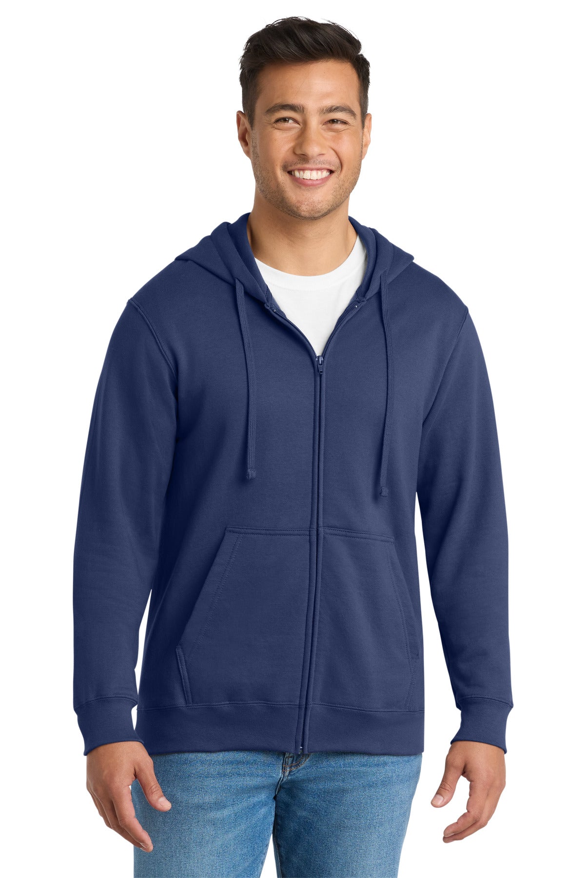 Port & Co® Fan Favorite Fleece Full-Zip Hooded Sweatshirt. PC850ZH