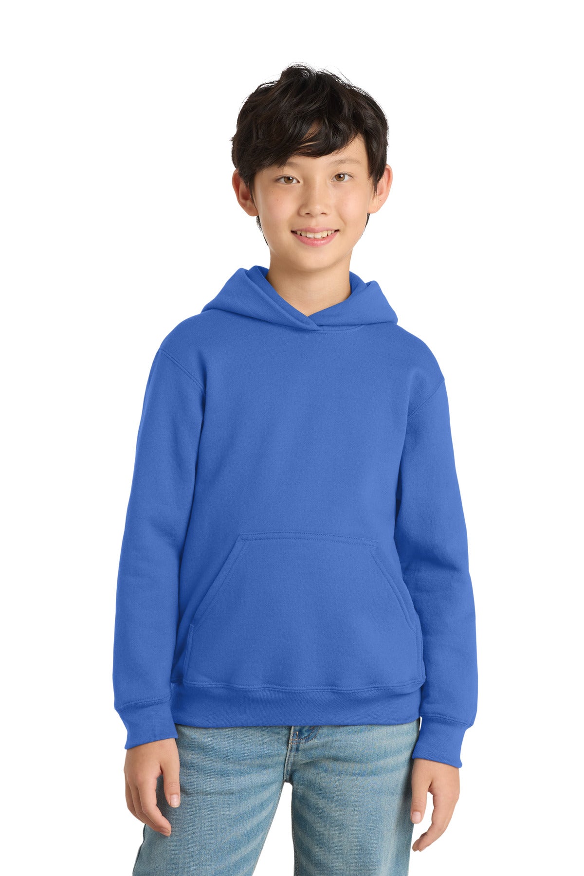DISCONTINUED Port & Co™ Youth Core Fleece Pullover Hooded Sweatshirt.  PC90YH