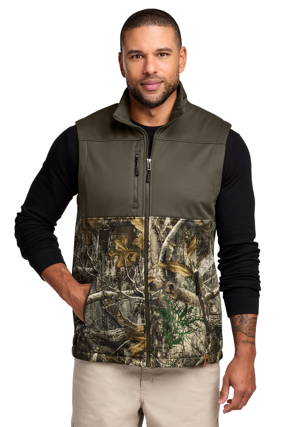 Russell Outdoors™ Realtree® Atlas Colorblock Soft Shell Vest RU604