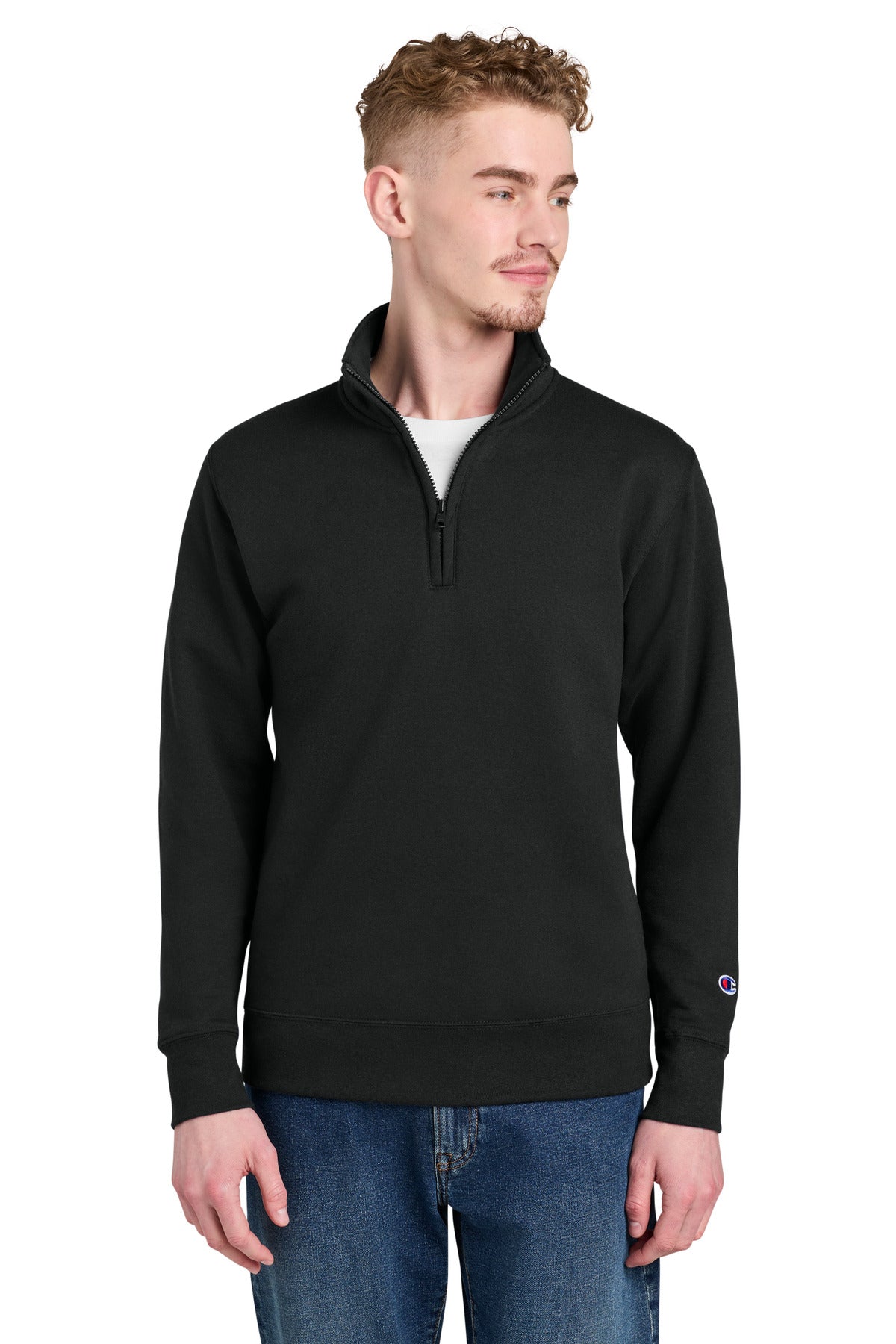 Champion® Powerblend® 1/4-Zip Sweatshirt S450