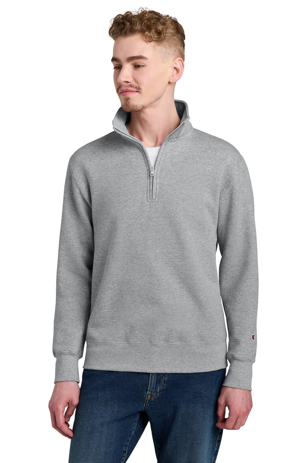 Champion® Powerblend® 1/4-Zip Sweatshirt S450