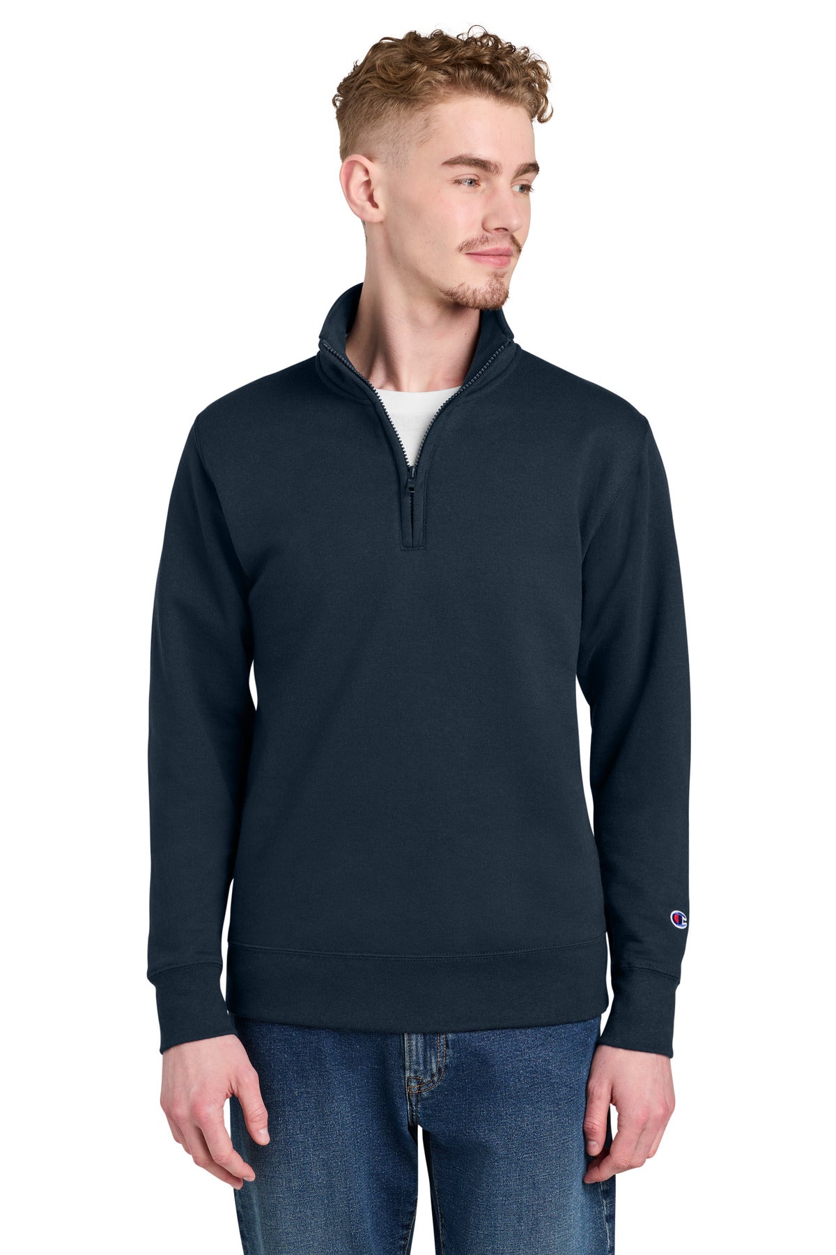 Champion® Powerblend® 1/4-Zip Sweatshirt S450