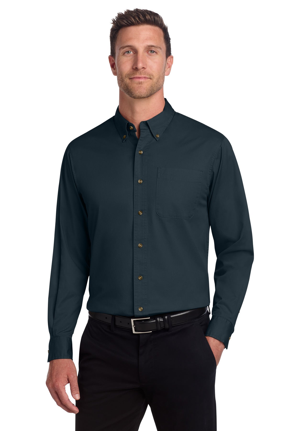 Port Authority® Long Sleeve Twill Shirt.  S600T