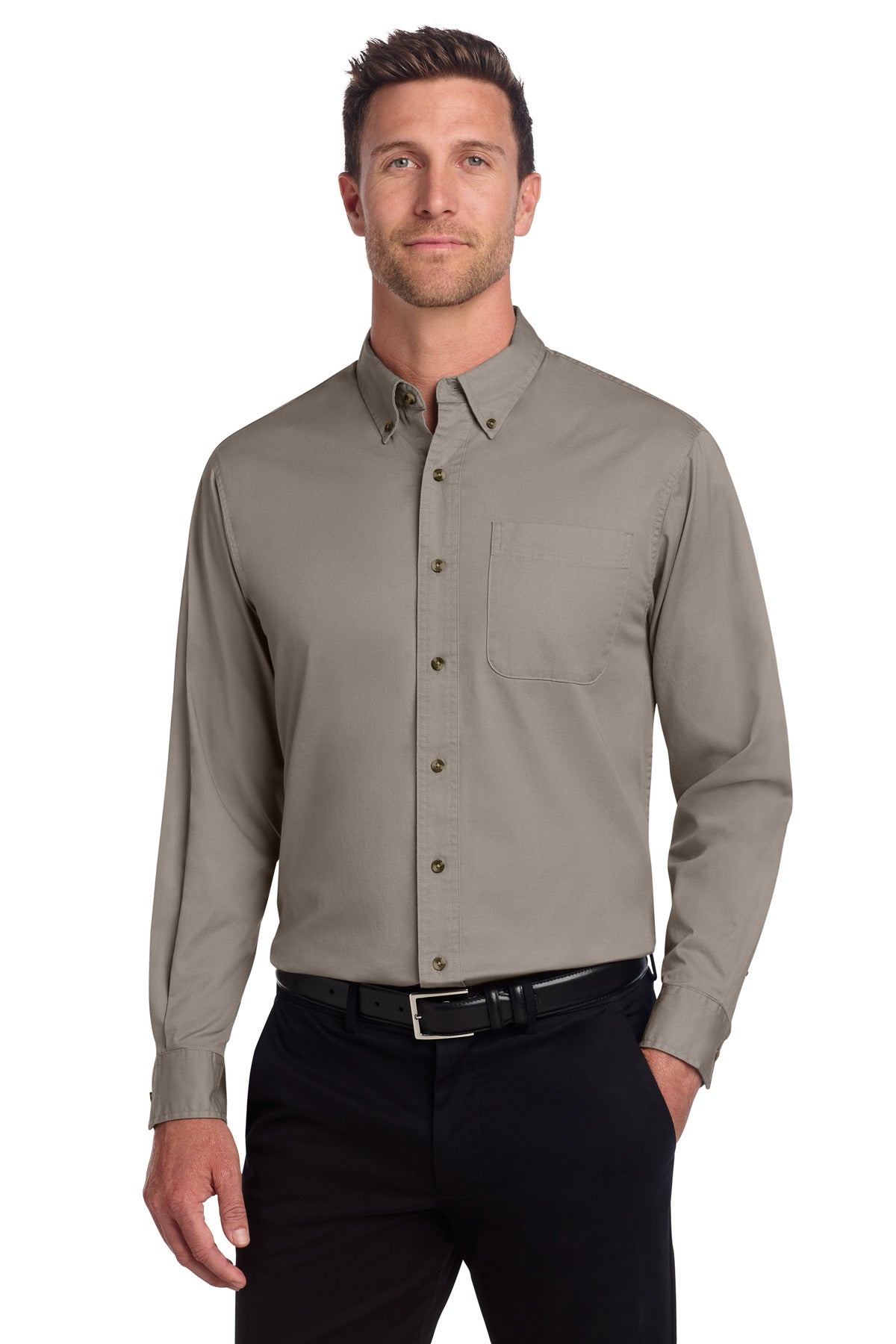 Port Authority® Long Sleeve Twill Shirt.  S600T