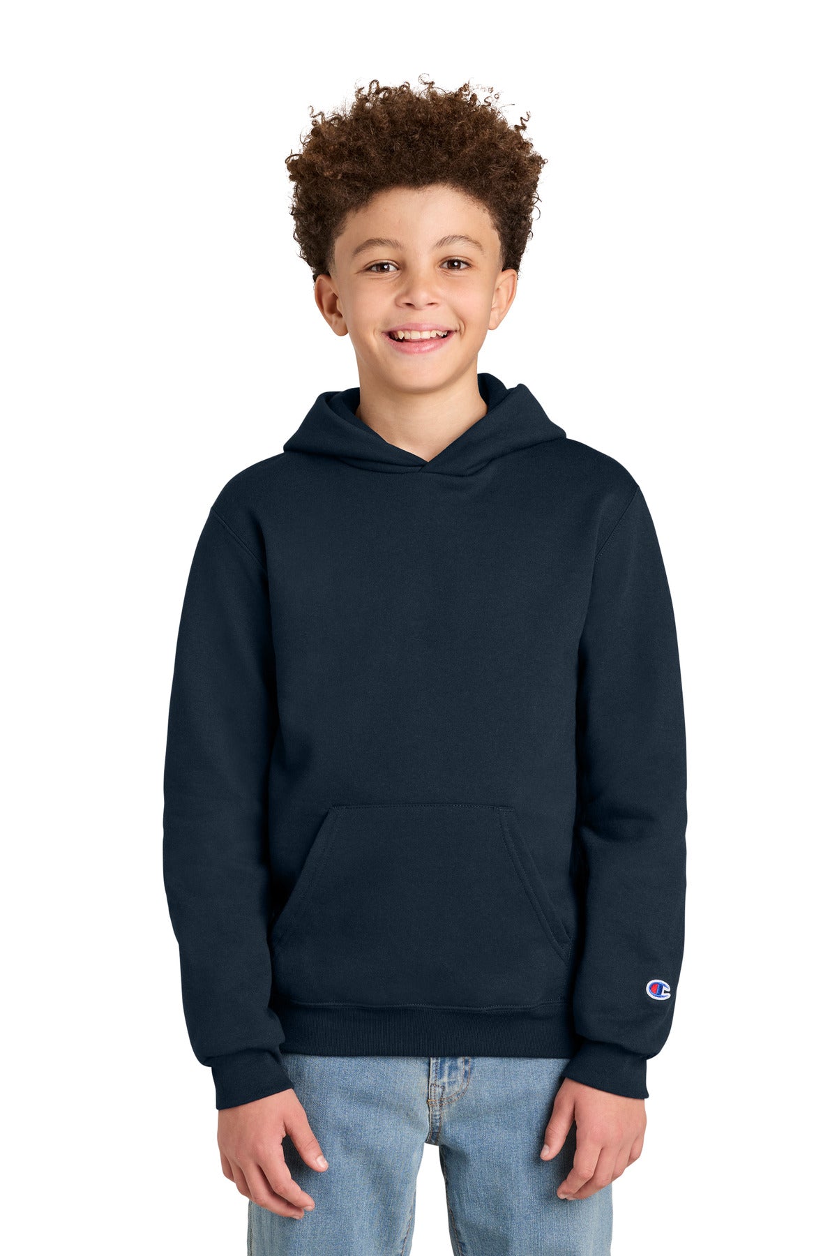 Champion® Youth Powerblend® Hooded Sweatshirt S790