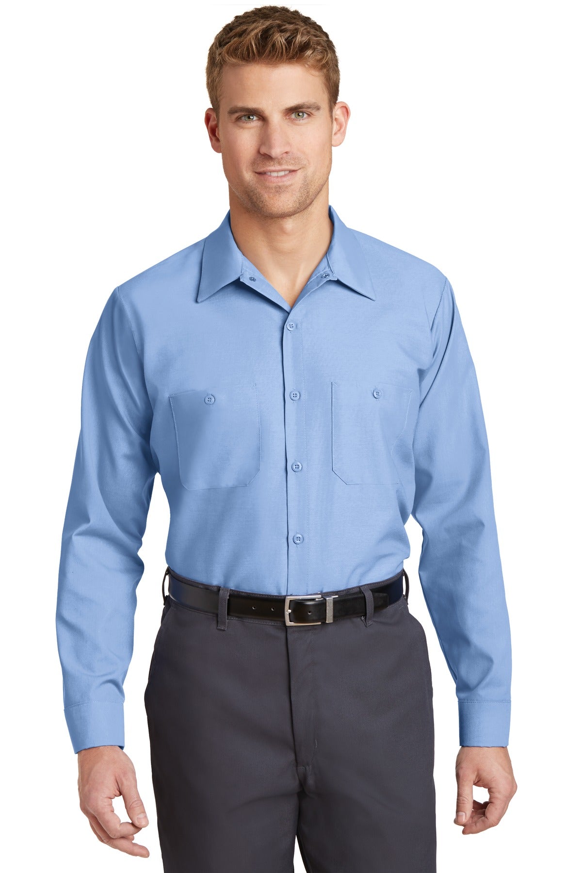 Red Kap® Long Sleeve Industrial Work Shirt.  SP14