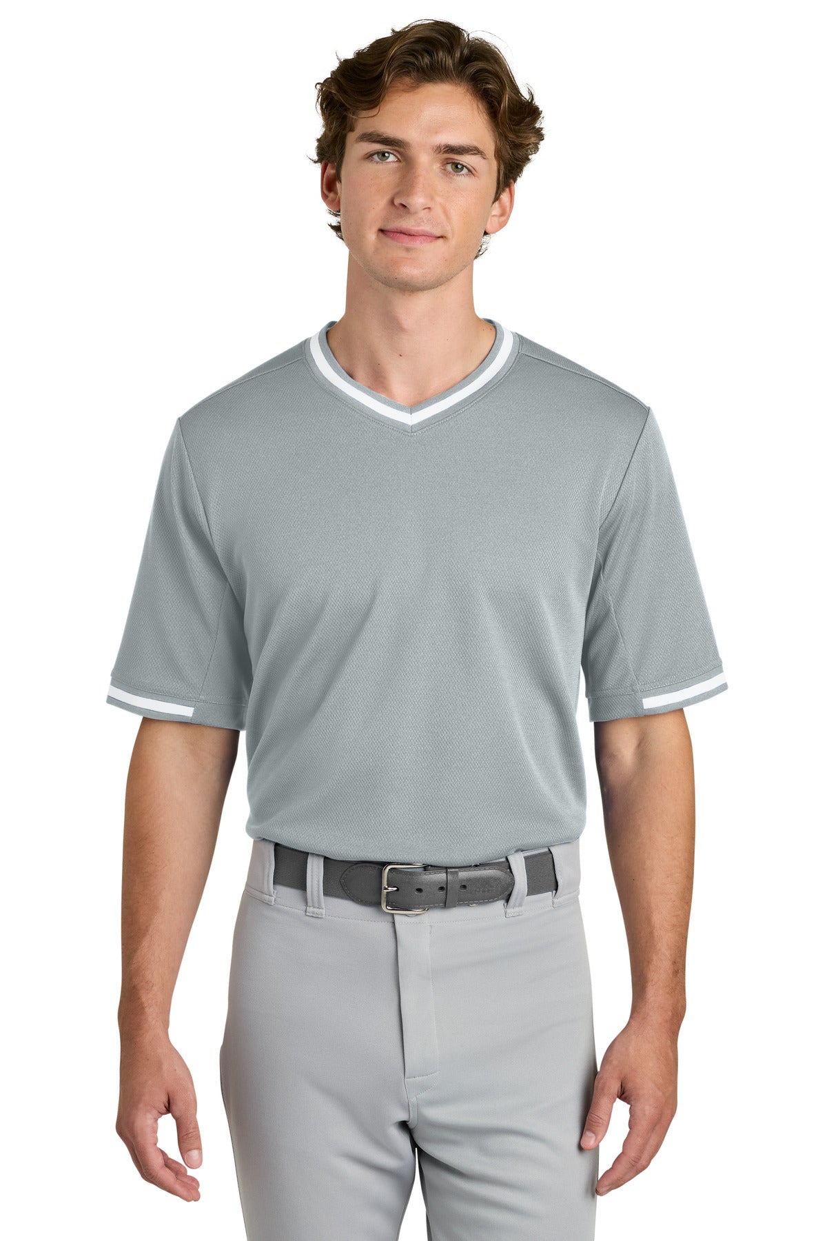 Sport-Tek® Tough Mesh V-Neck Baseball Jersey ST221