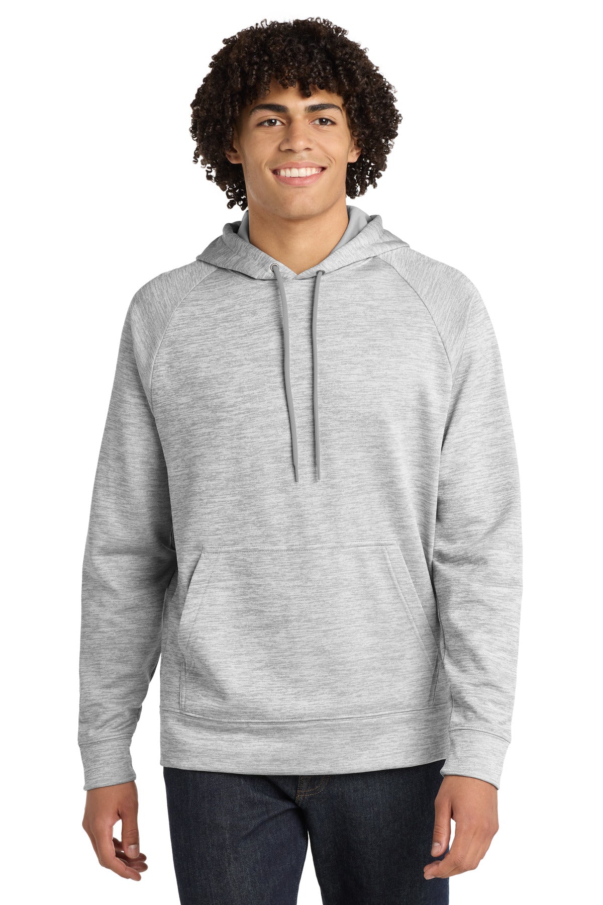 Sport-Tek® PosiCharge® Electric Heather Fleece Hooded Pullover. ST225