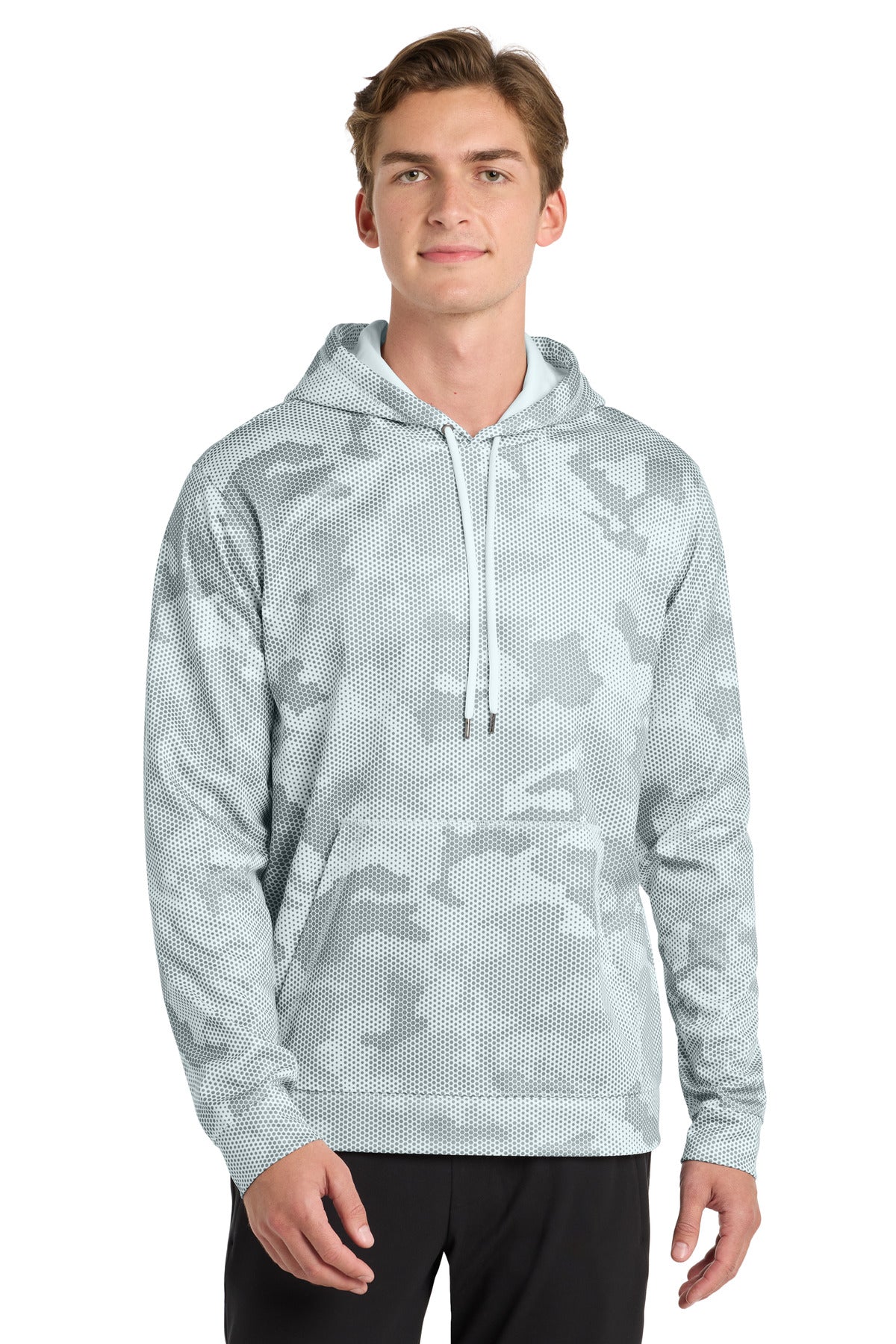 Sport-Tek® Sport-Wick® CamoHex Fleece Hooded Pullover. ST240