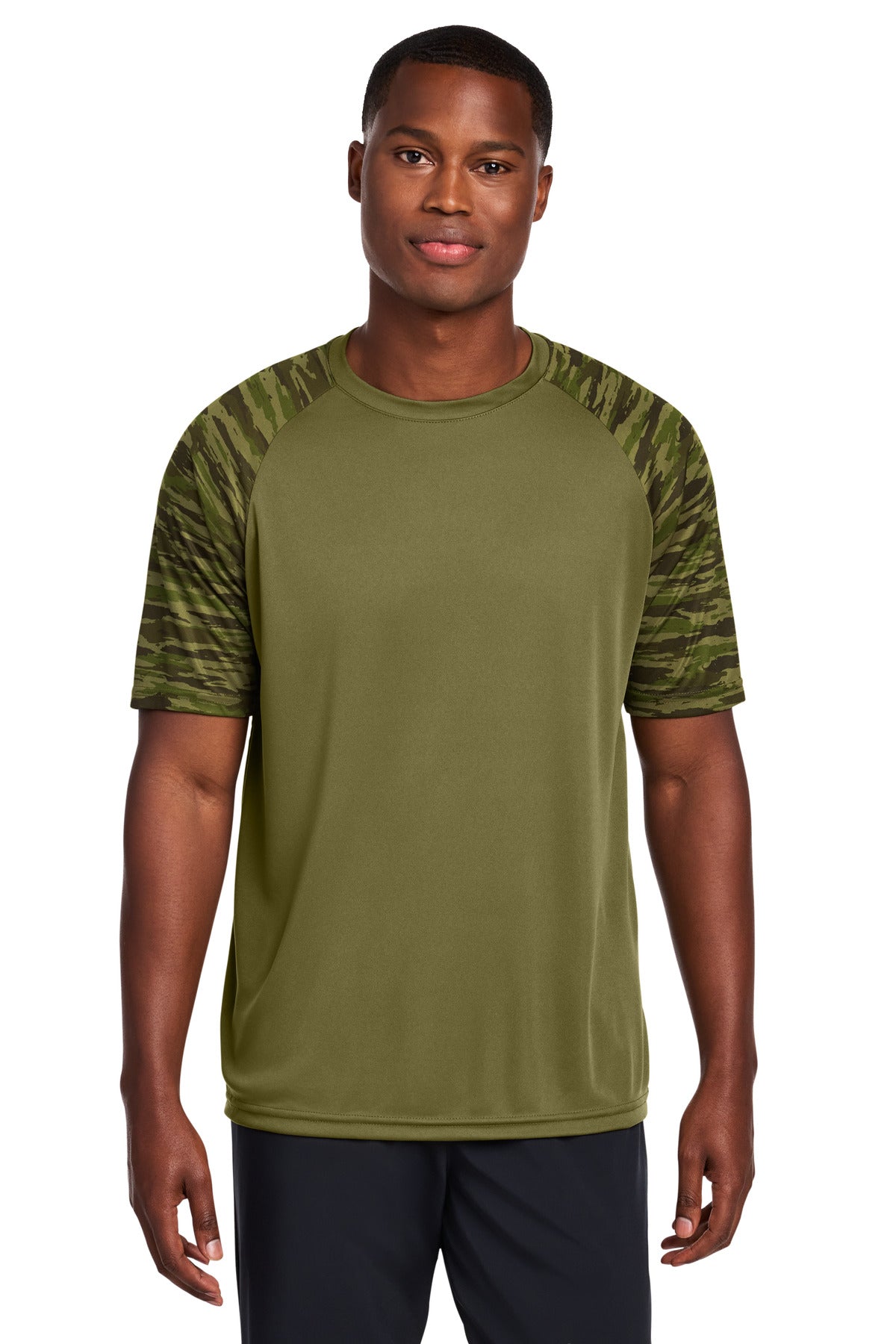 Sport-Tek® Drift Camo Colorblock Tee ST376