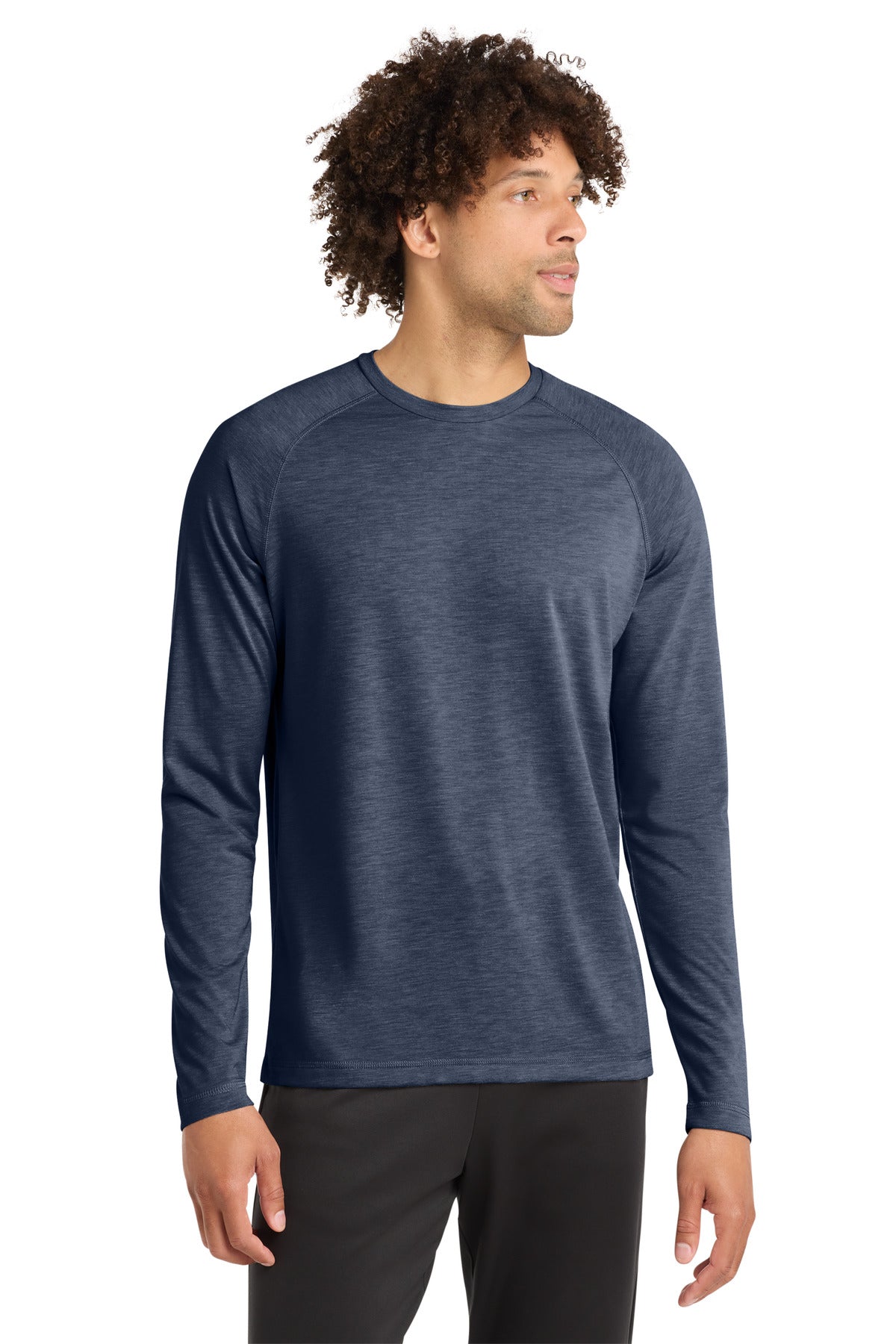 Sport-Tek ® PosiCharge ® Long Sleeve Tri-Blend Wicking Raglan Tee ST400LS