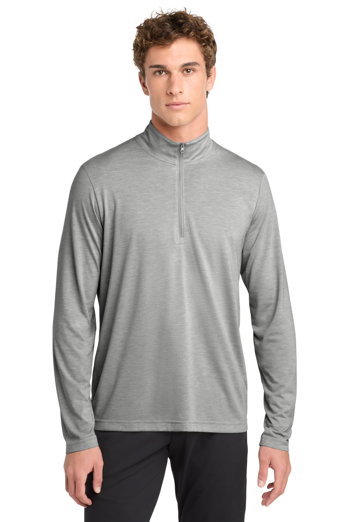 Sport-Tek ® PosiCharge ® Tri-Blend Wicking 1/4-Zip Pullover. ST407