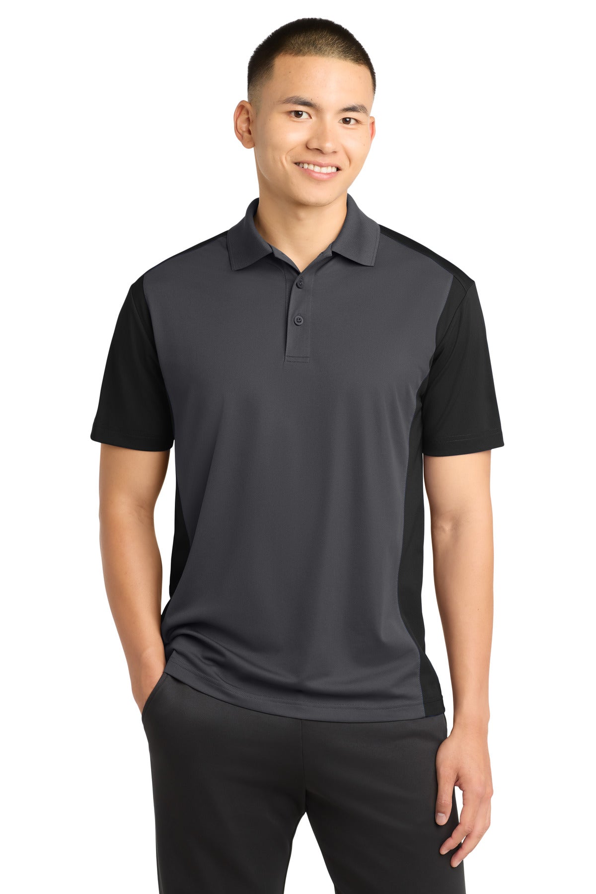 Sport-Tek® Colorblock Micropique Sport-Wick® Polo. ST652