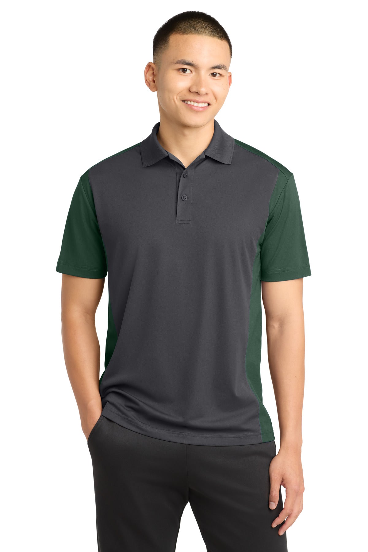 Sport-Tek® Colorblock Micropique Sport-Wick® Polo. ST652