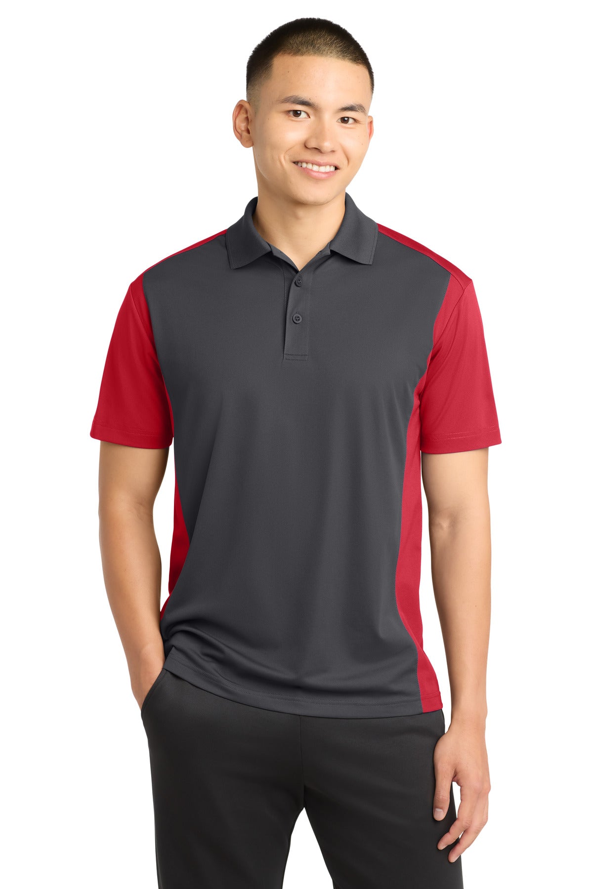 Sport-Tek® Colorblock Micropique Sport-Wick® Polo. ST652