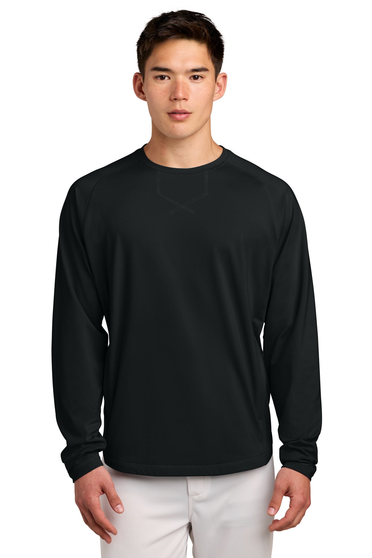 Sport-Tek® Sport-Wick® Stretch Pocketed Crewneck ST859