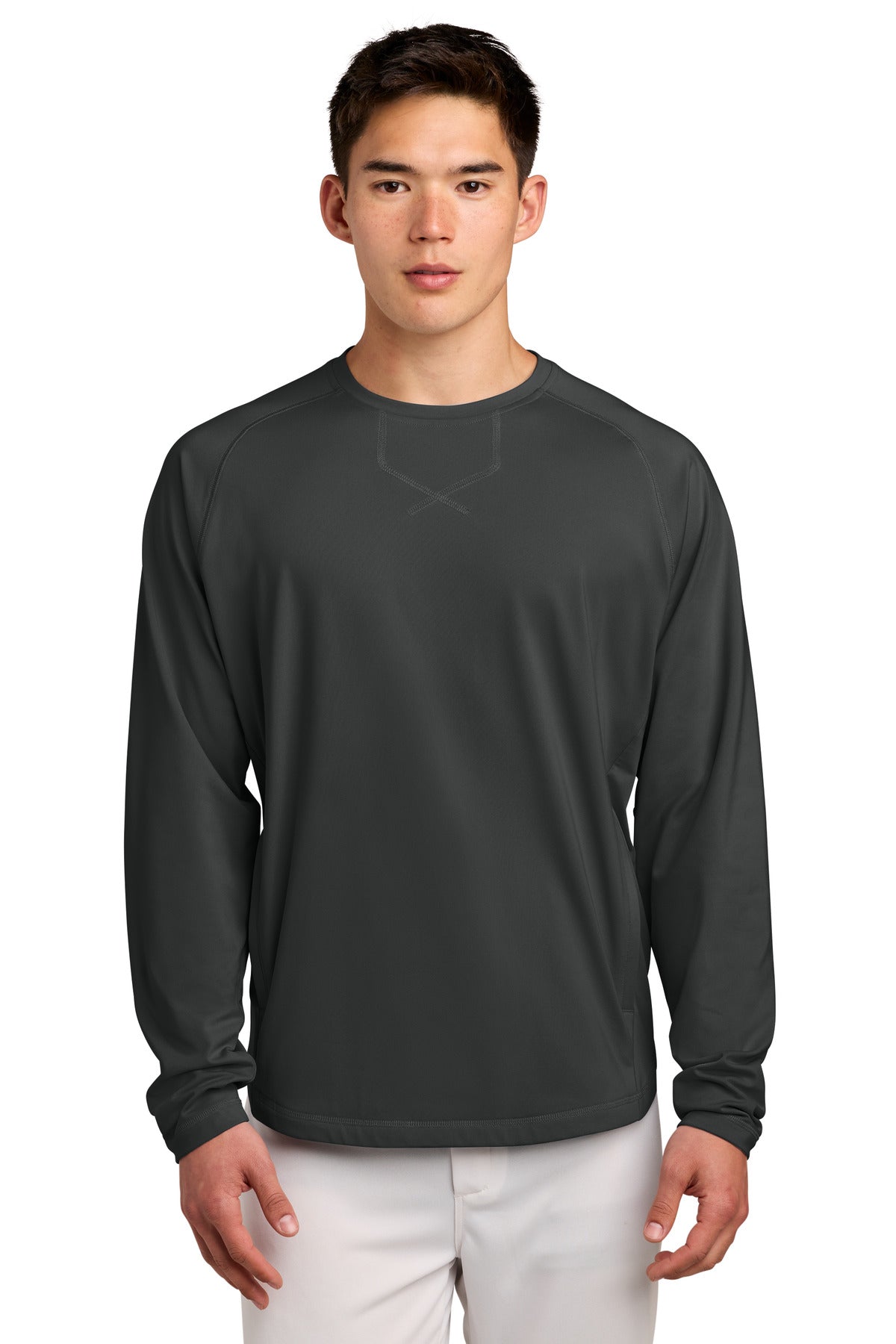Sport-Tek® Sport-Wick® Stretch Pocketed Crewneck ST859
