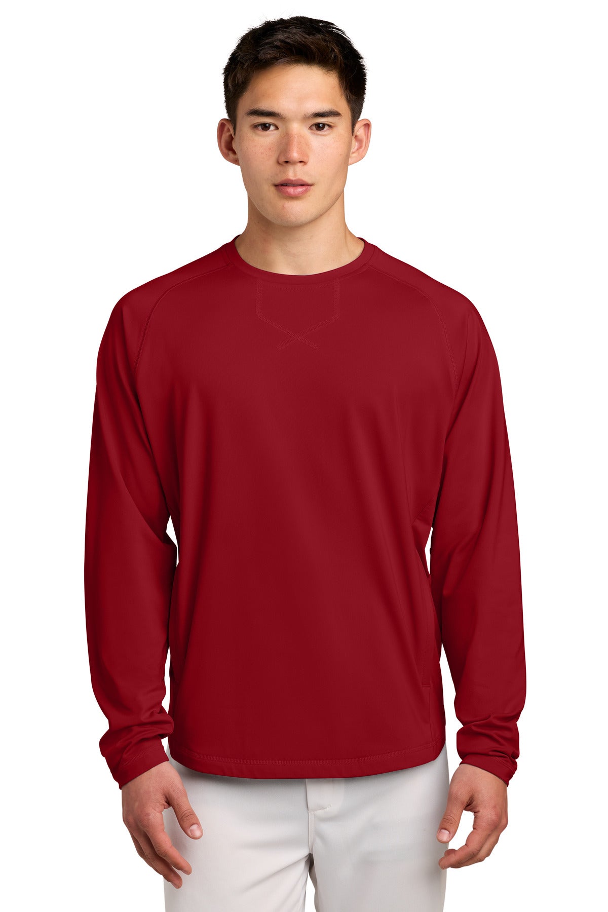 Sport-Tek® Sport-Wick® Stretch Pocketed Crewneck ST859
