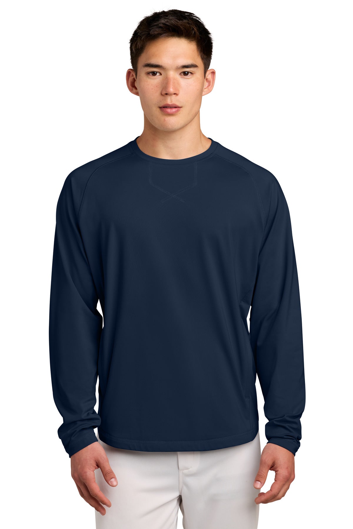 Sport-Tek® Sport-Wick® Stretch Pocketed Crewneck ST859
