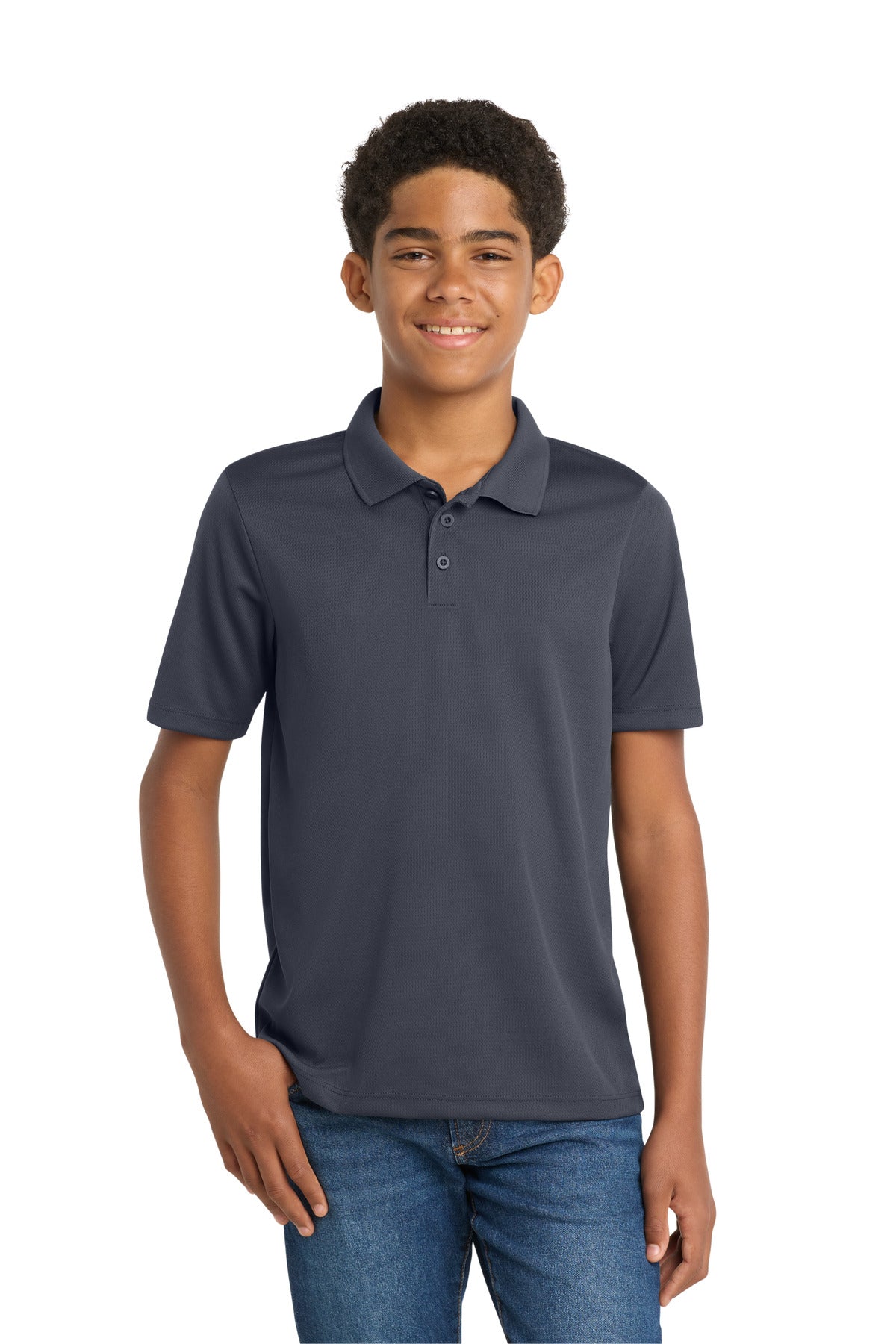 Sport-Tek® Youth PosiCharge® RacerMesh® Polo. YST640