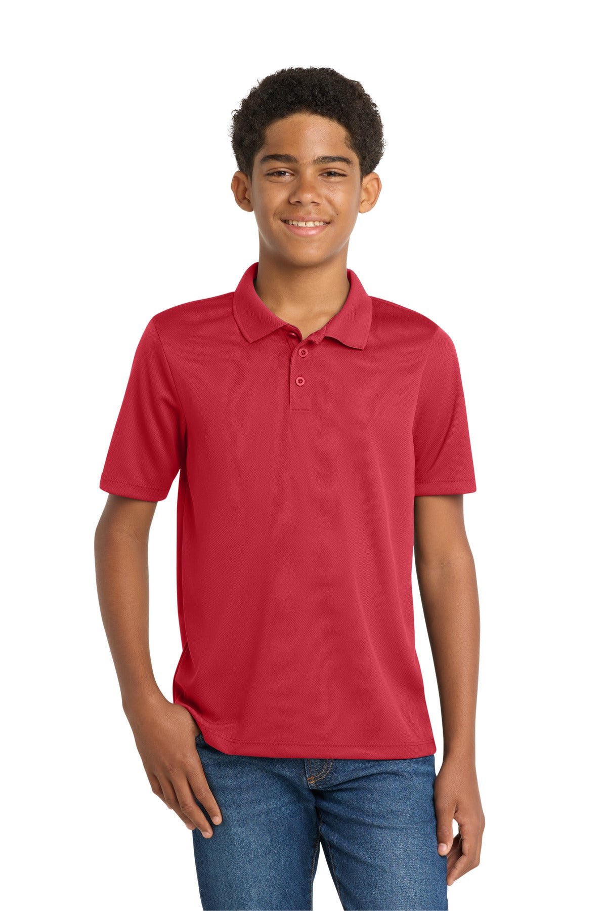 Sport-Tek® Youth PosiCharge® RacerMesh® Polo. YST640