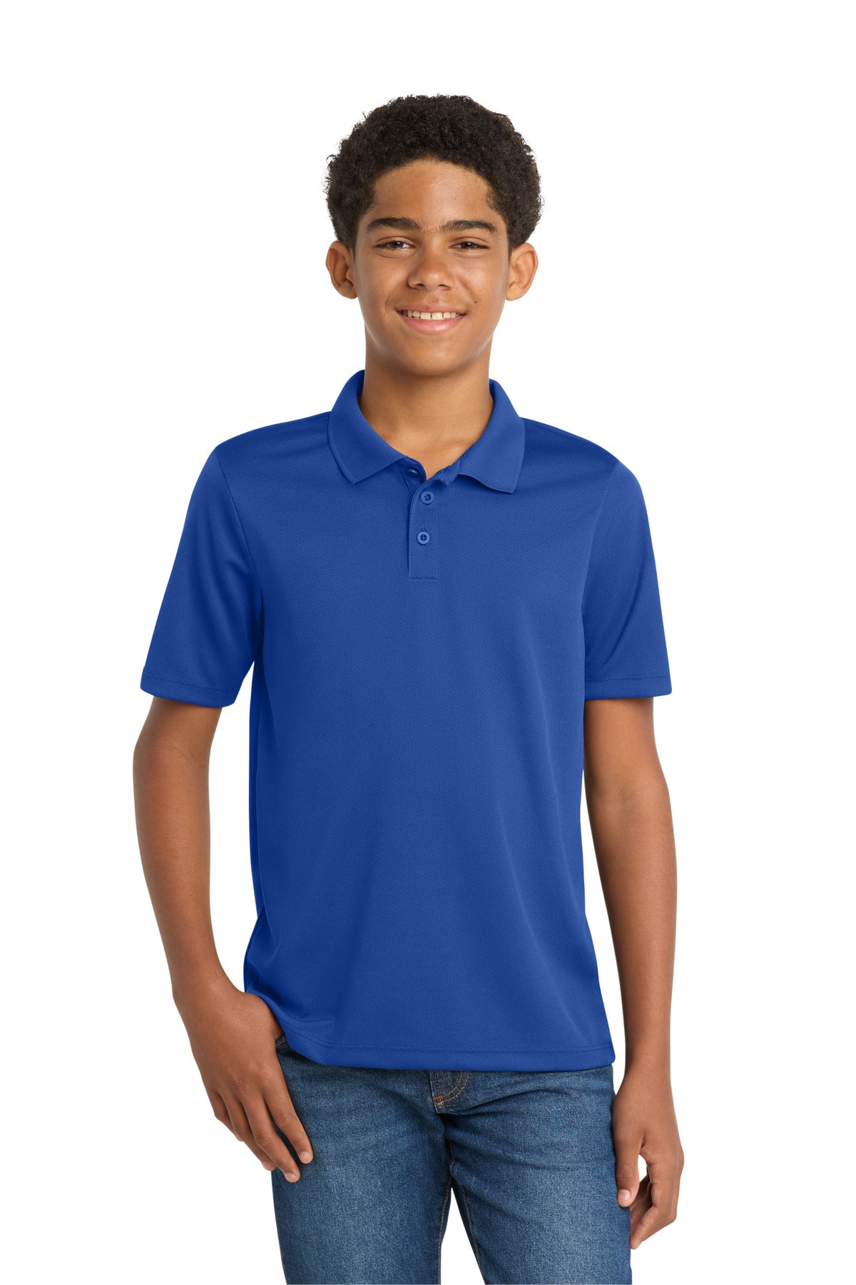 Sport-Tek® Youth PosiCharge® RacerMesh® Polo. YST640