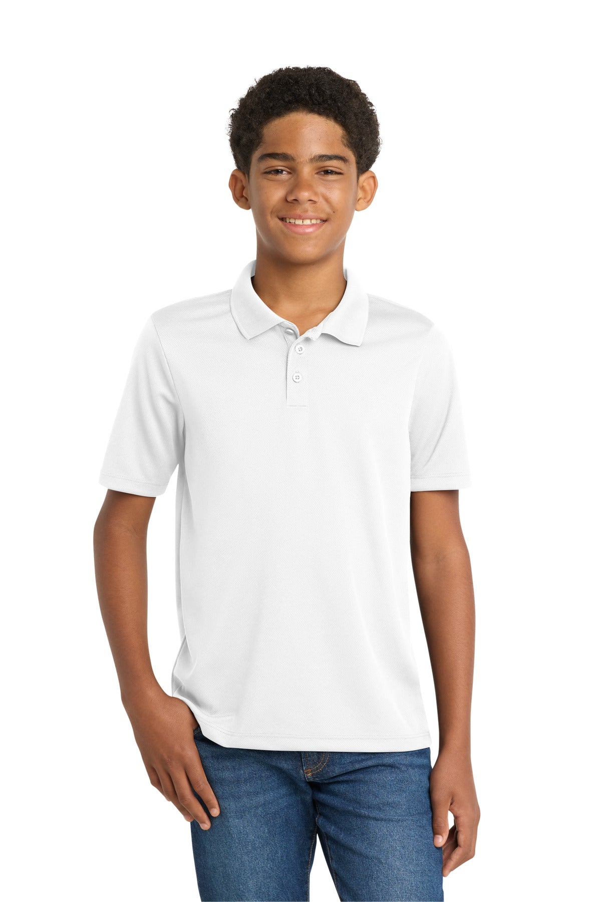 Sport-Tek® Youth PosiCharge® RacerMesh® Polo. YST640