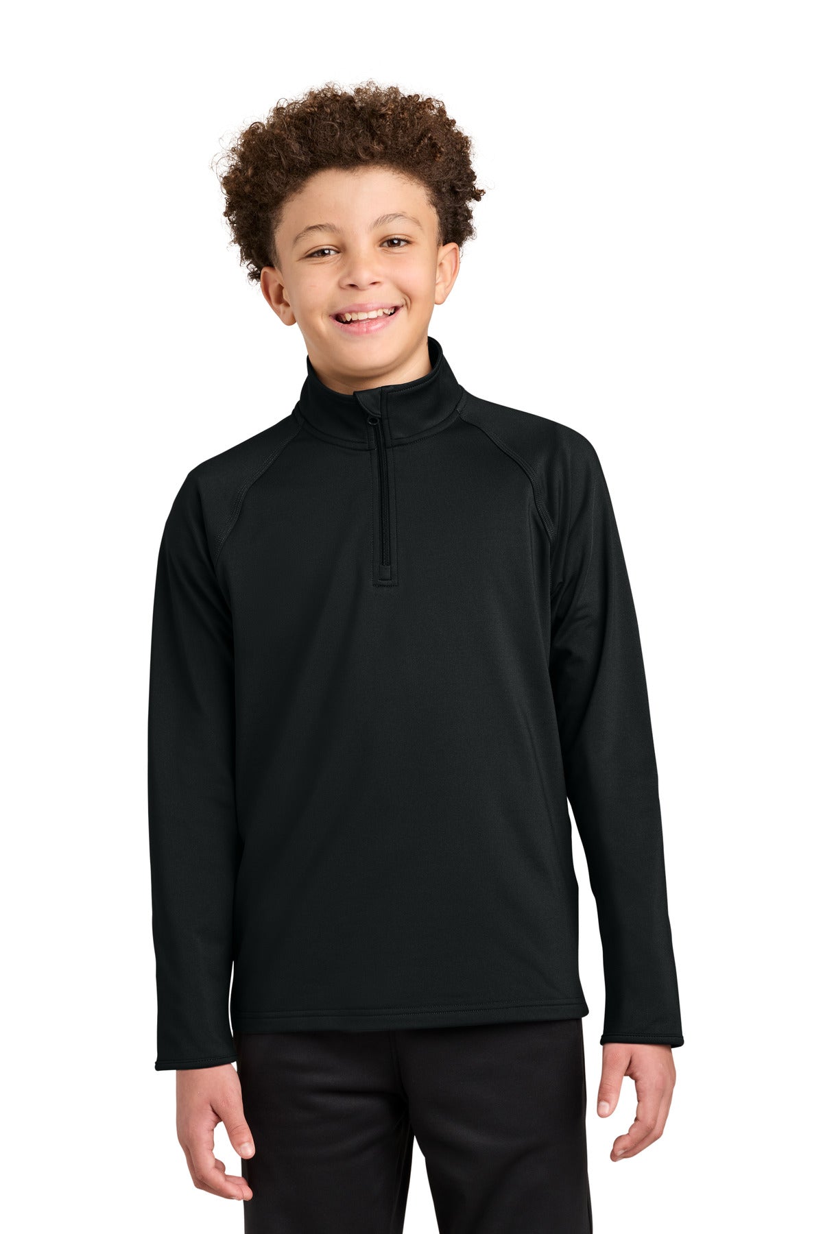 Sport-Tek® Youth Sport-Wick® Stretch 1/4-Zip Pullover YST850
